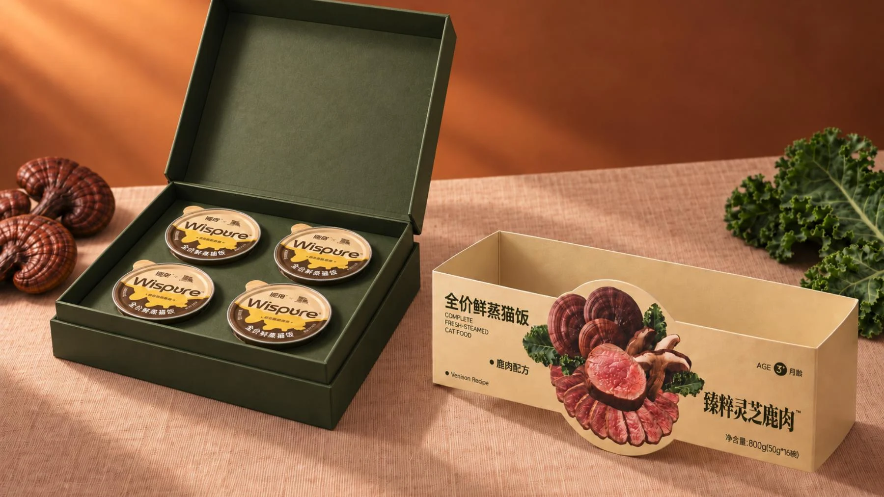 开盒结构与独立猫饭碗